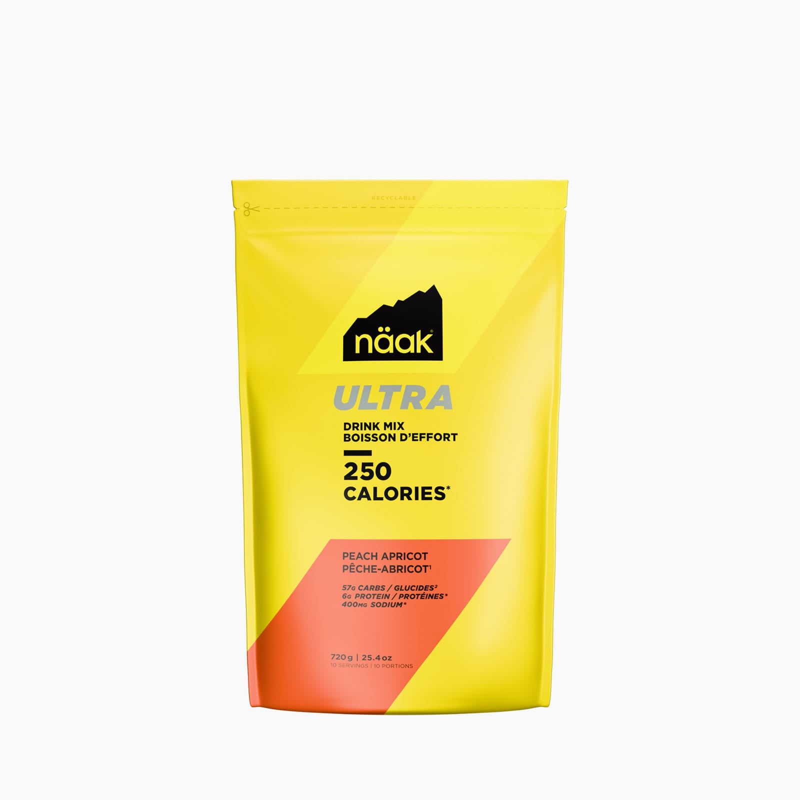 Näak ULTRA Drink Mix 250 bevanda energetica pesca albicocca 10 dosi