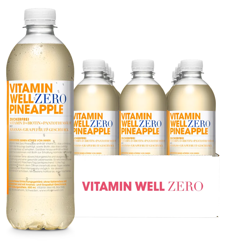 Vitamin Well Zero Pineapple bevanda ananas senza zucchero