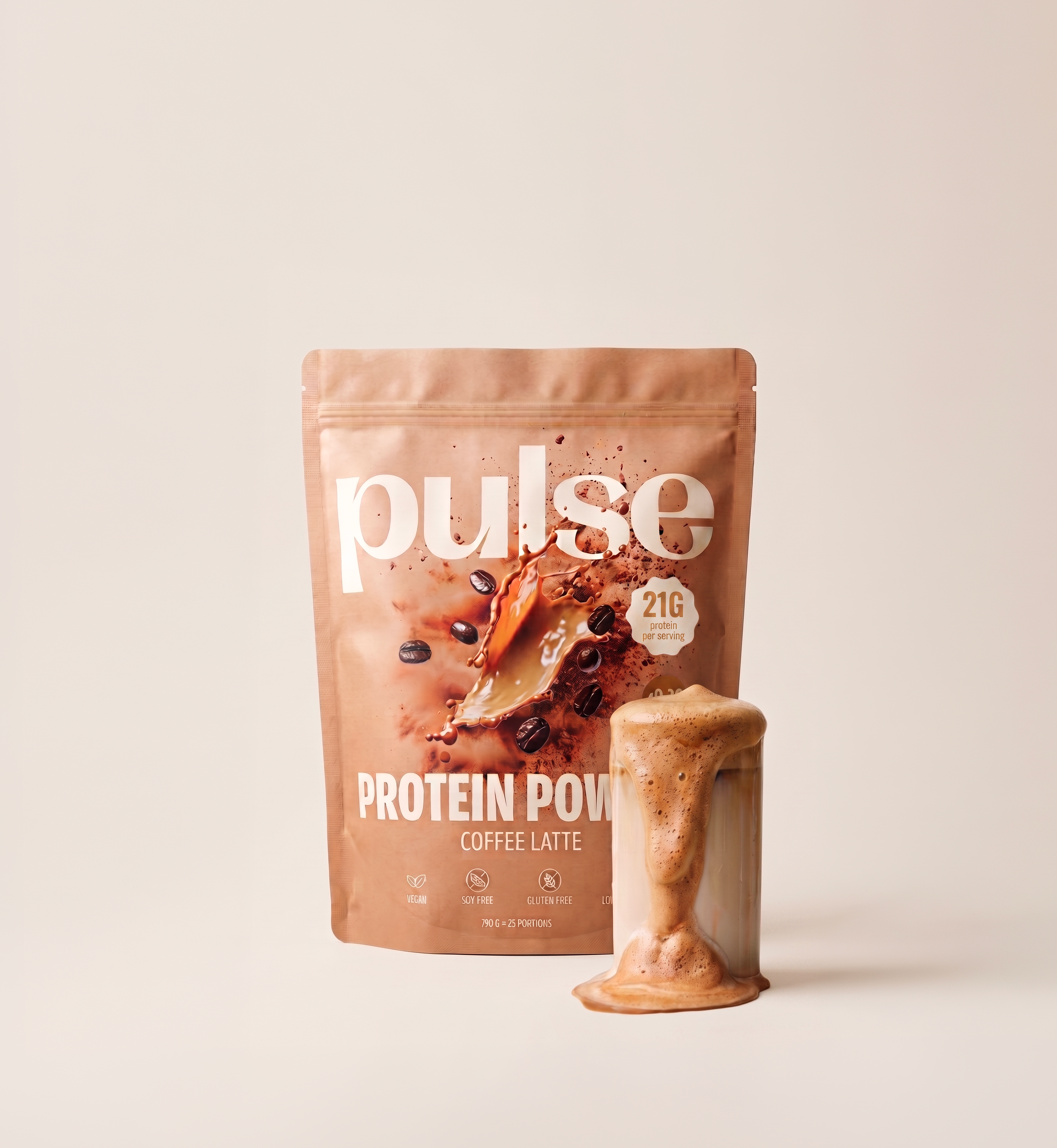 Pulse Protein Protein Powder Proteine Caffè 750g Vegane