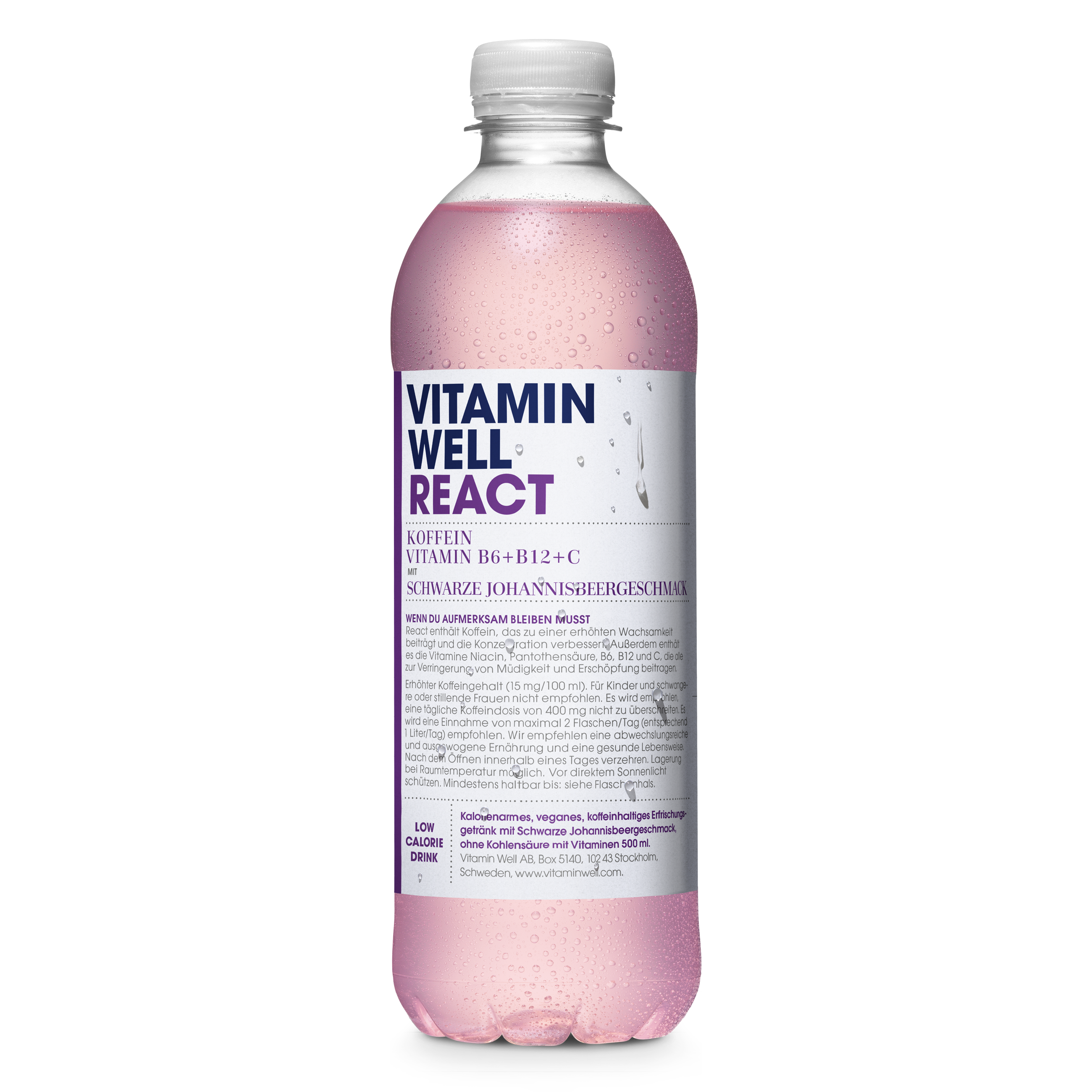Vitamin Well React bevanda con caffeina 75 mg