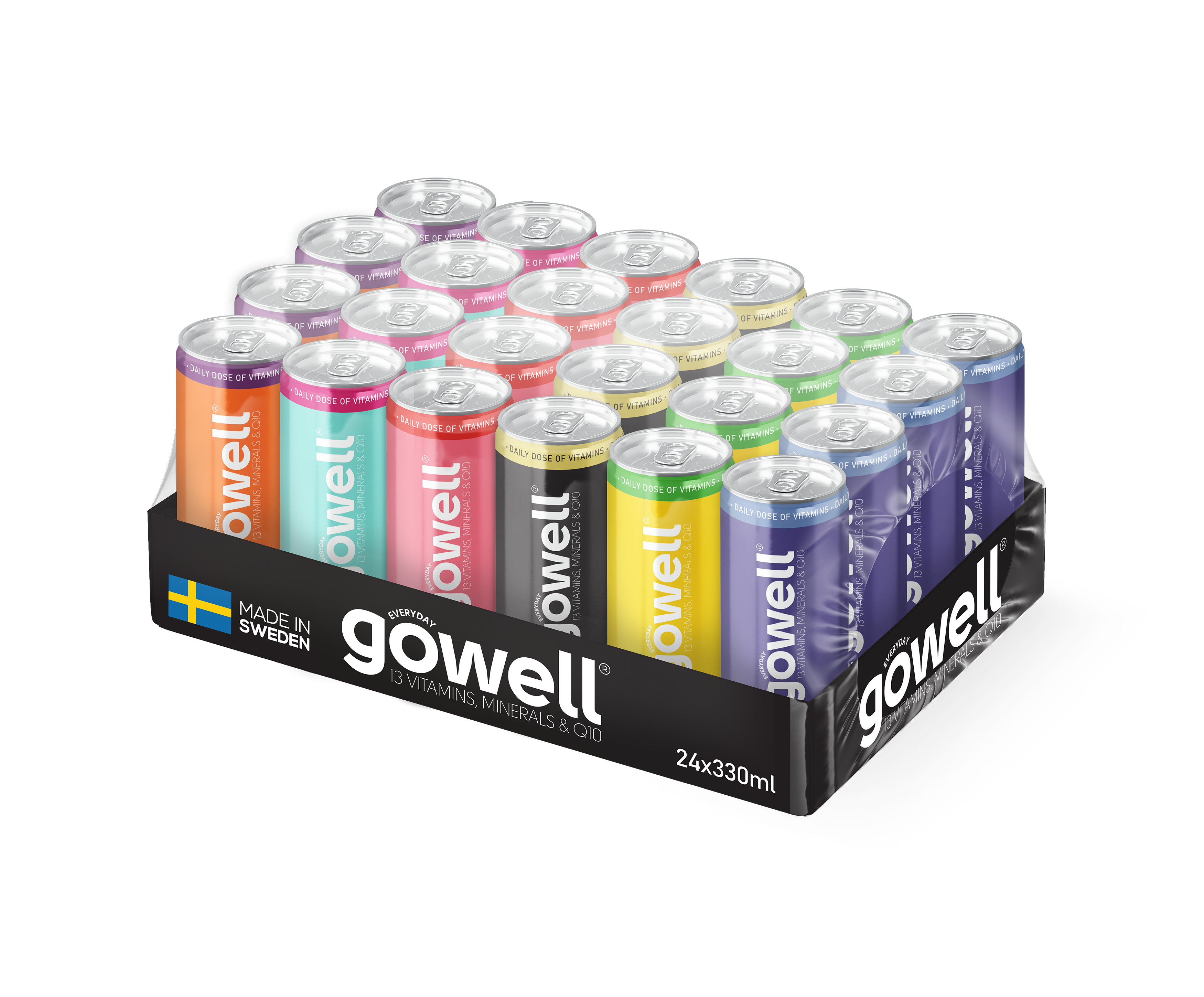 Gowell Funktionsdrycker Mix bevanda 6 gusti 24x33cl