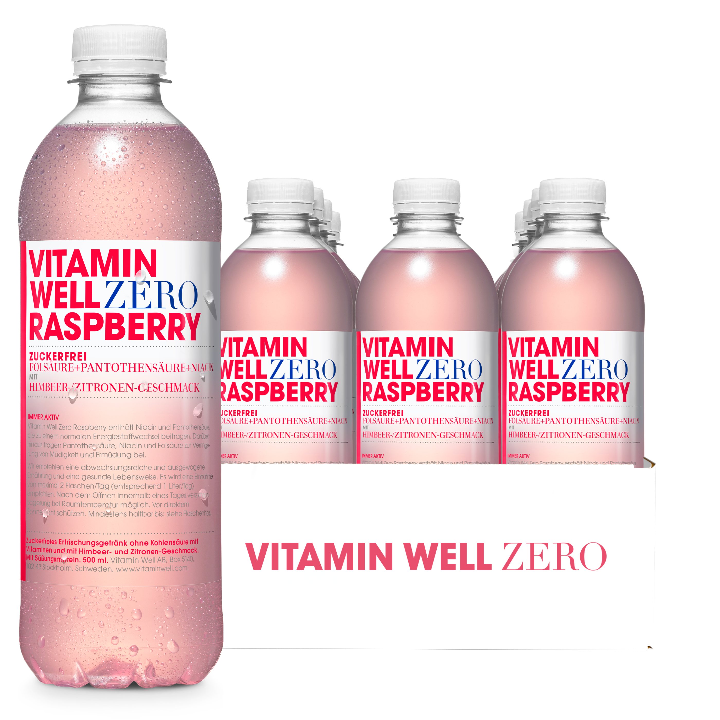 Vitamin Well Zero Raspberry Bevanda Lampone 500 ml Zero Zuccheri