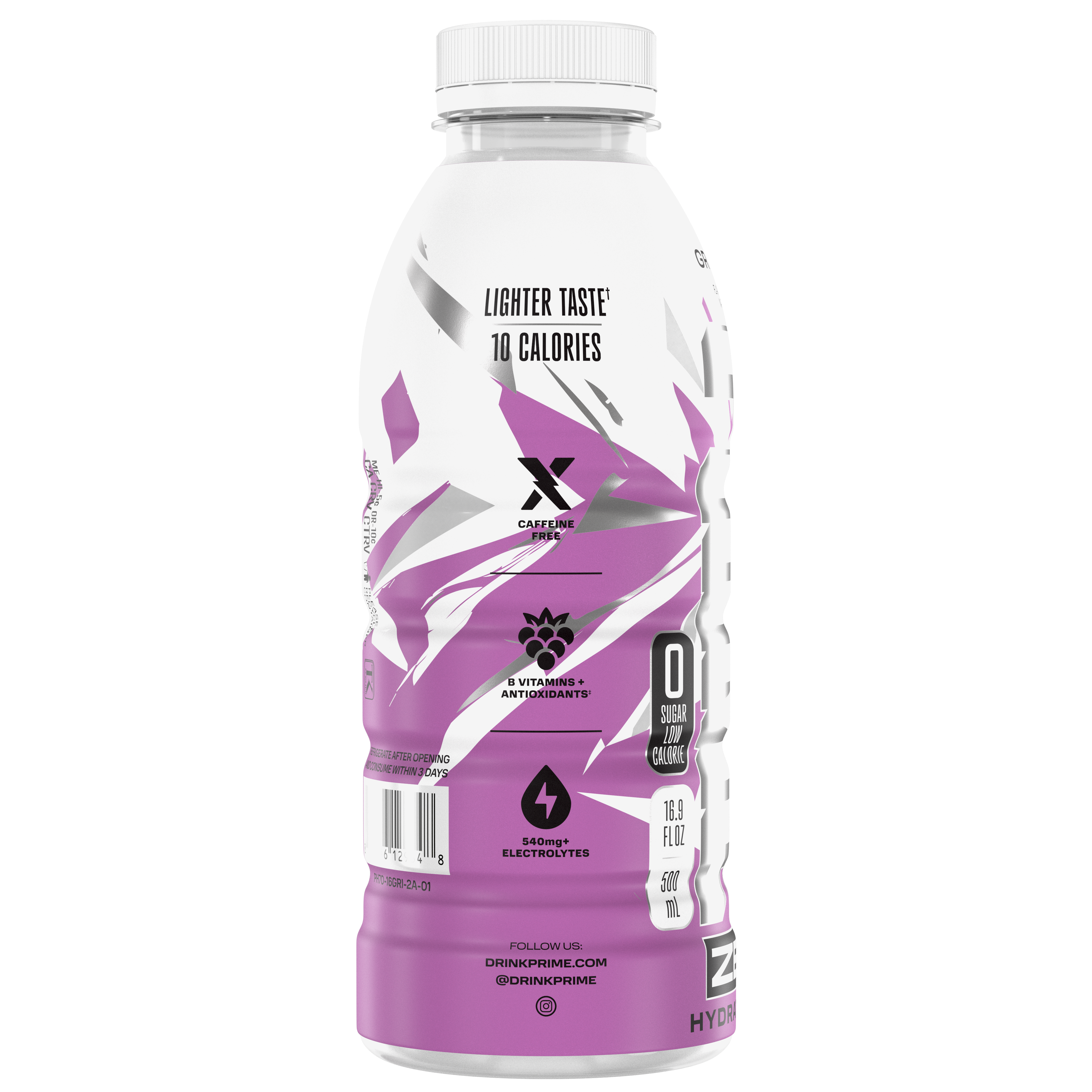 Prime Zero Hydration drink Grape Ice zero zuccheri