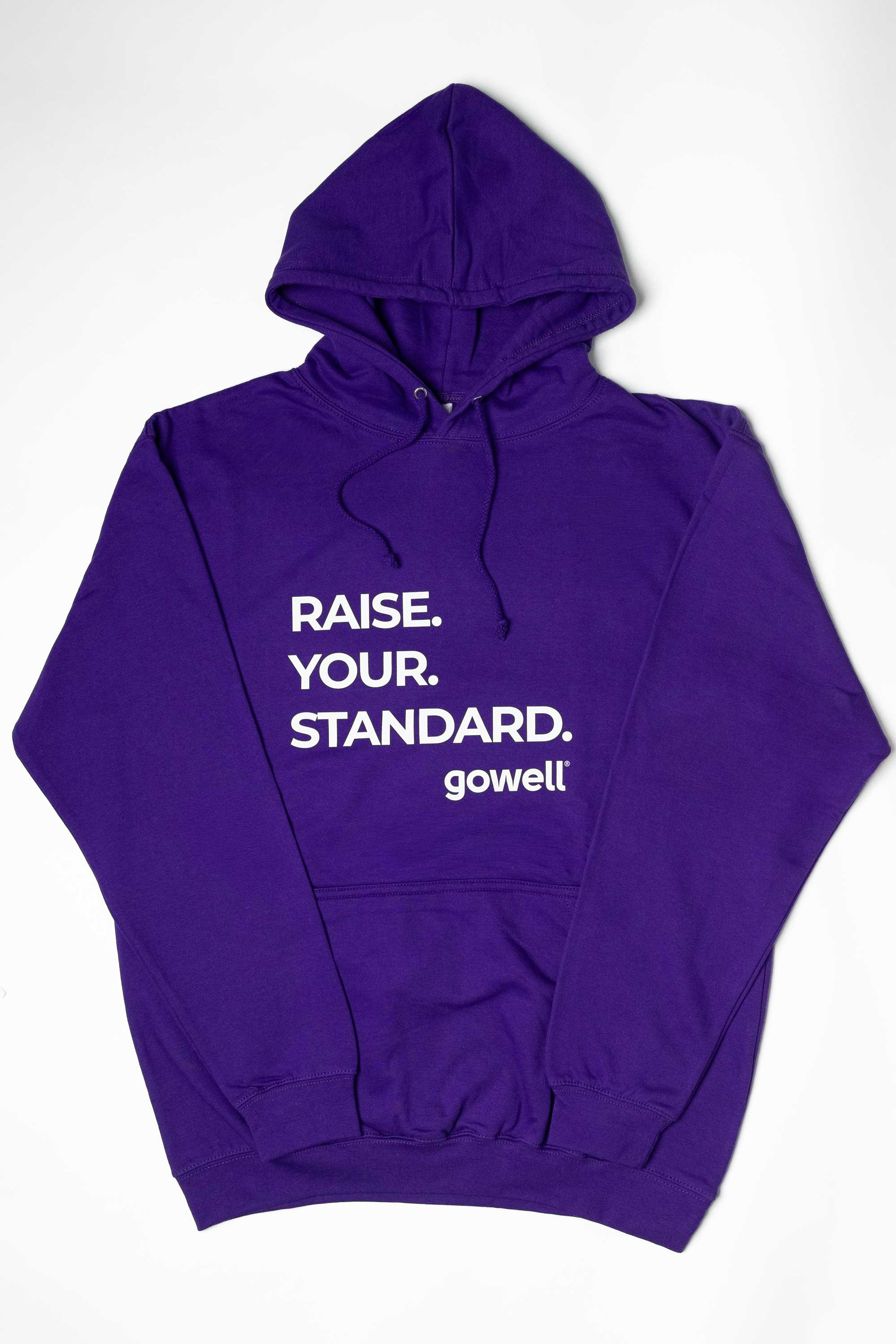 Gowell Hoodies felpa con cappuccio lilla cotone unisex
