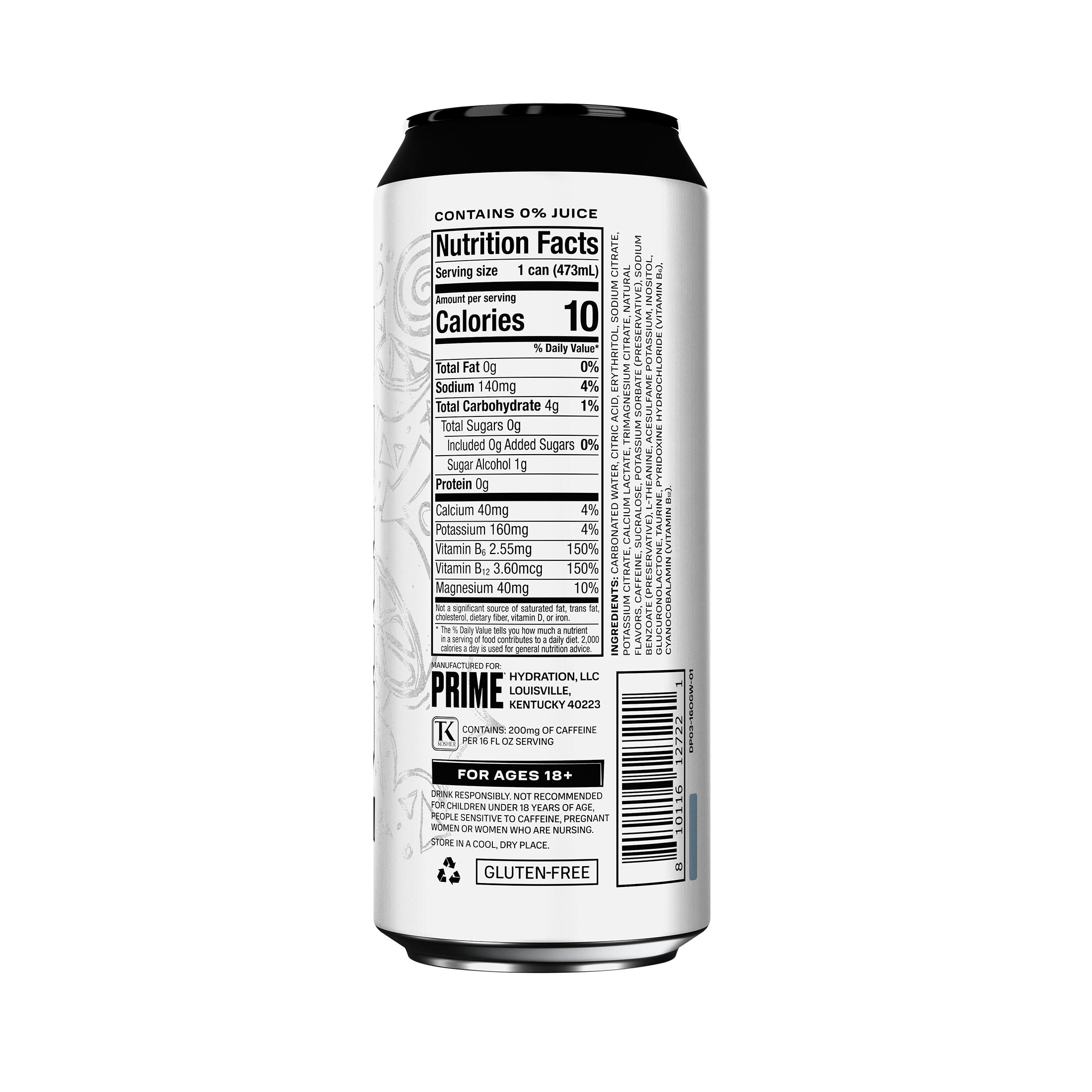 PRIME Energy Original energy drink 473ml zero zuccheri