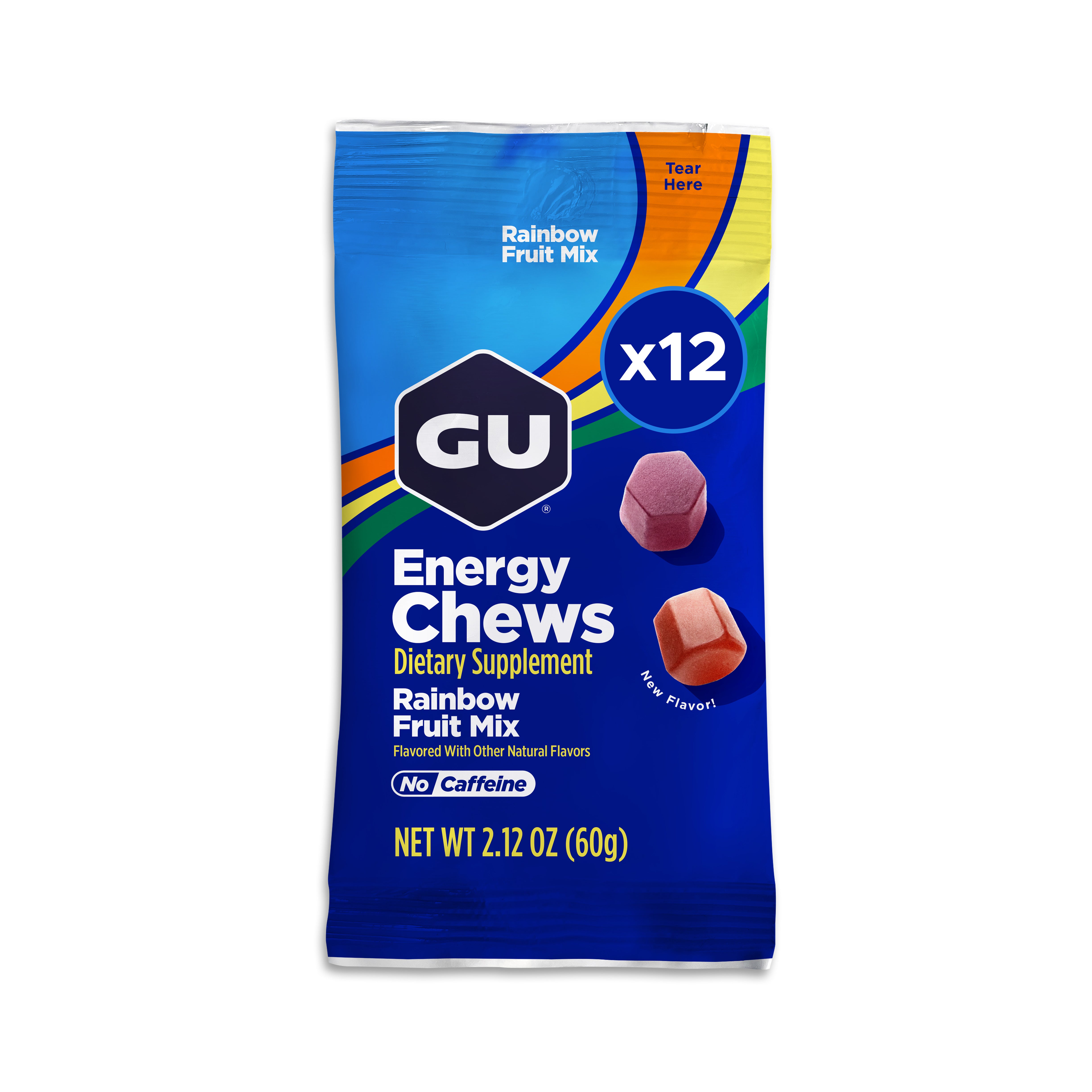 GU Energy Chews caramelle energetiche arancia 12 buste