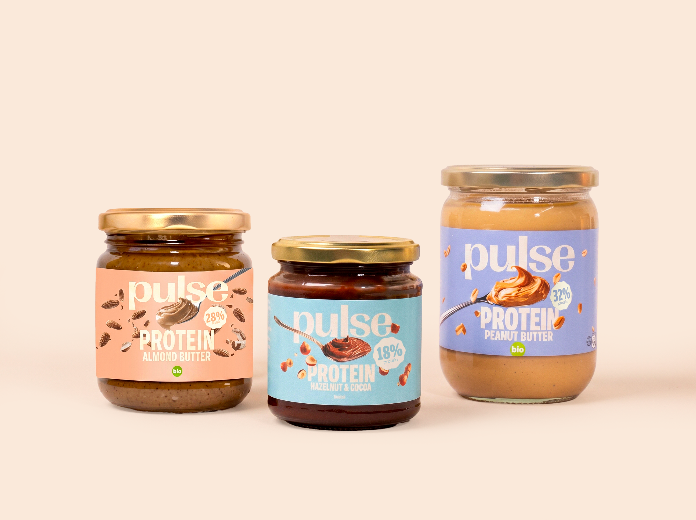 Pulse Protein Packs Trio creme spalmabili cioccolato arachidi