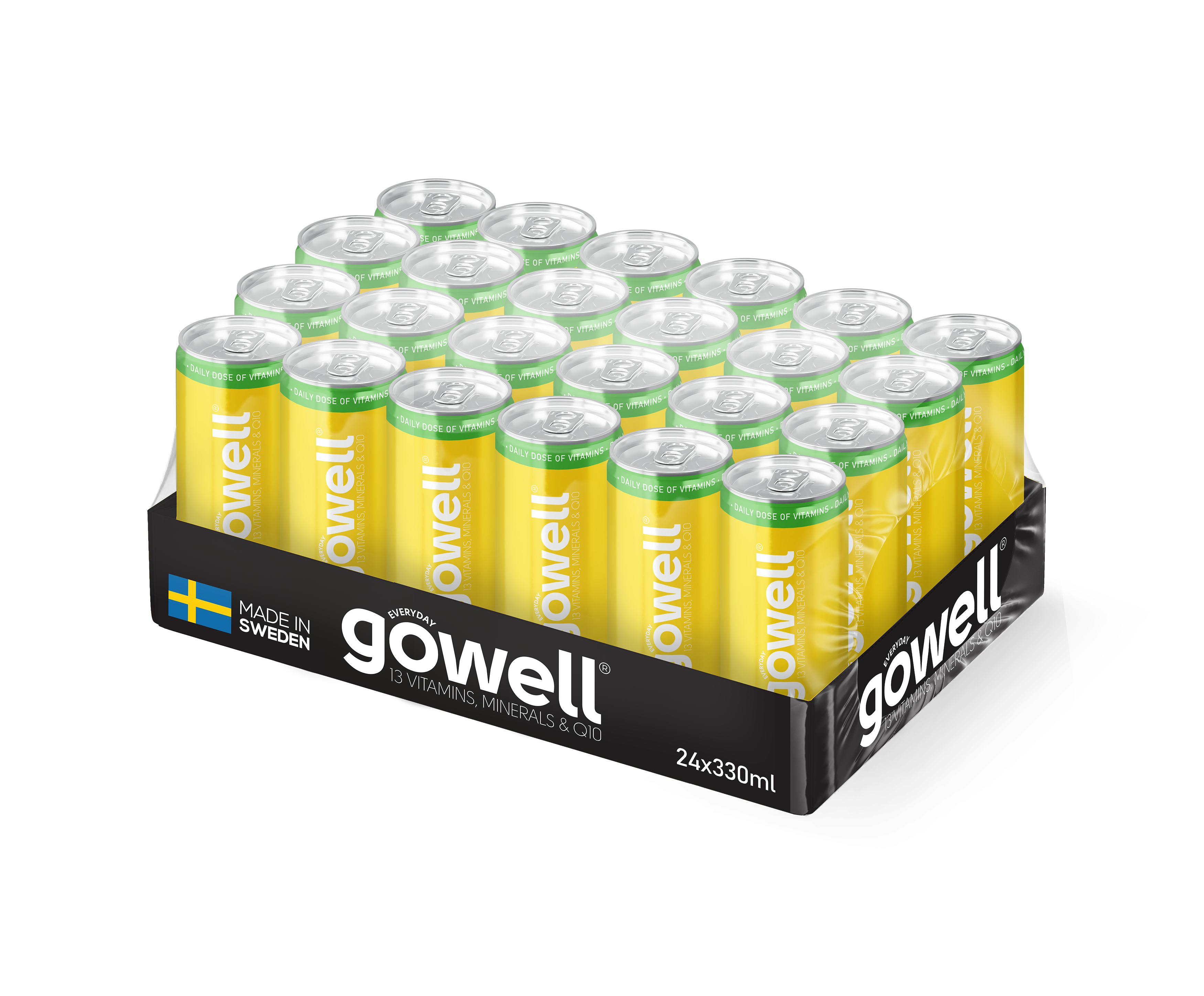 Gowell Funktionsdrycker Pineapple & Cactus bevanda funzionale 24x33cl senza zucchero