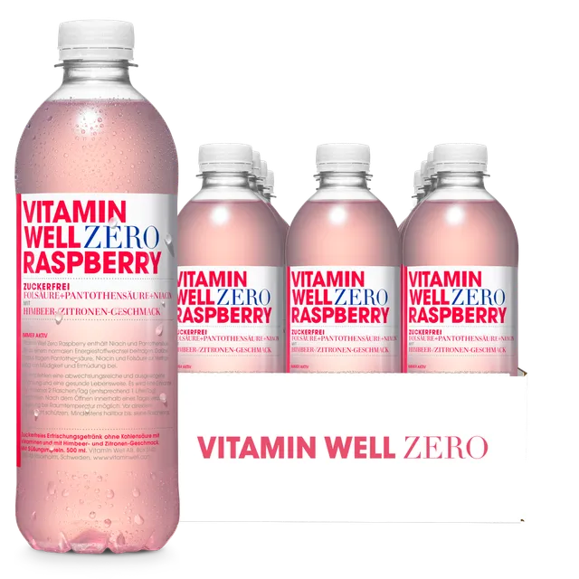 Vitamin Well Zero Raspberry Bevanda Lampone 500 ml Zero Zuccheri