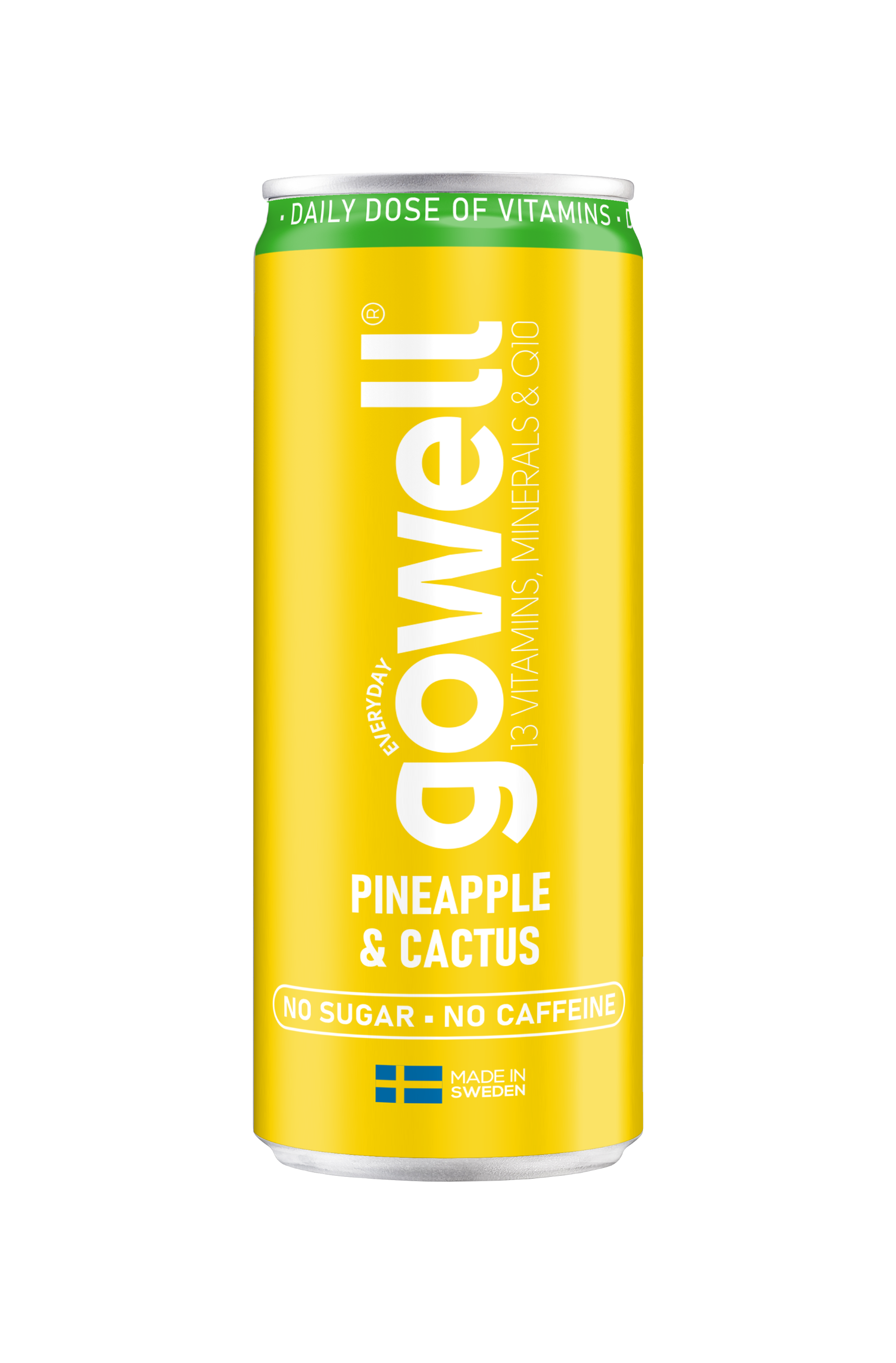 Gowell Funktionsdrycker Pineapple & Cactus bevanda funzionale 24x33cl senza zucchero