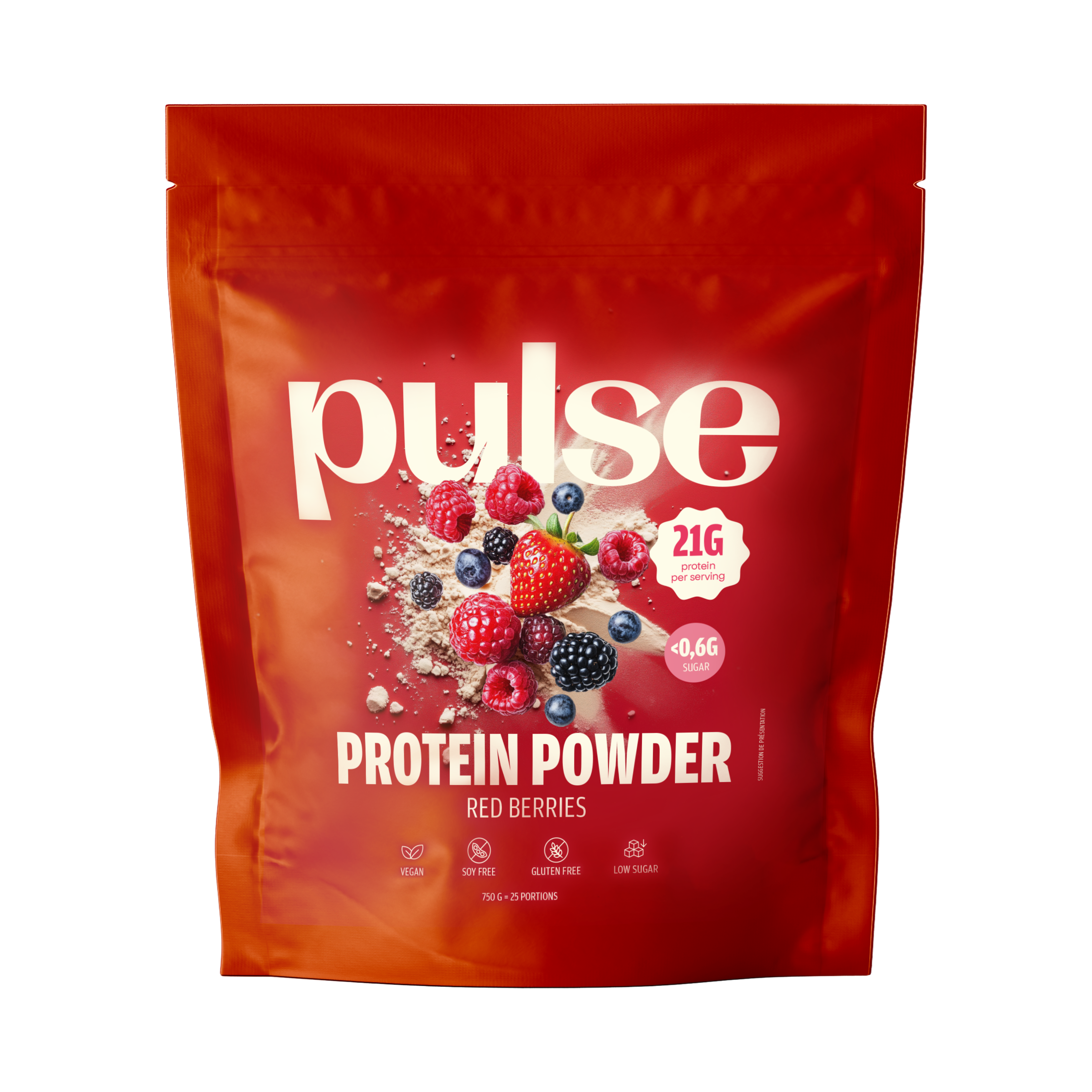 Pulse Protein Protein Powder Proteine Frutti Rossi 750g