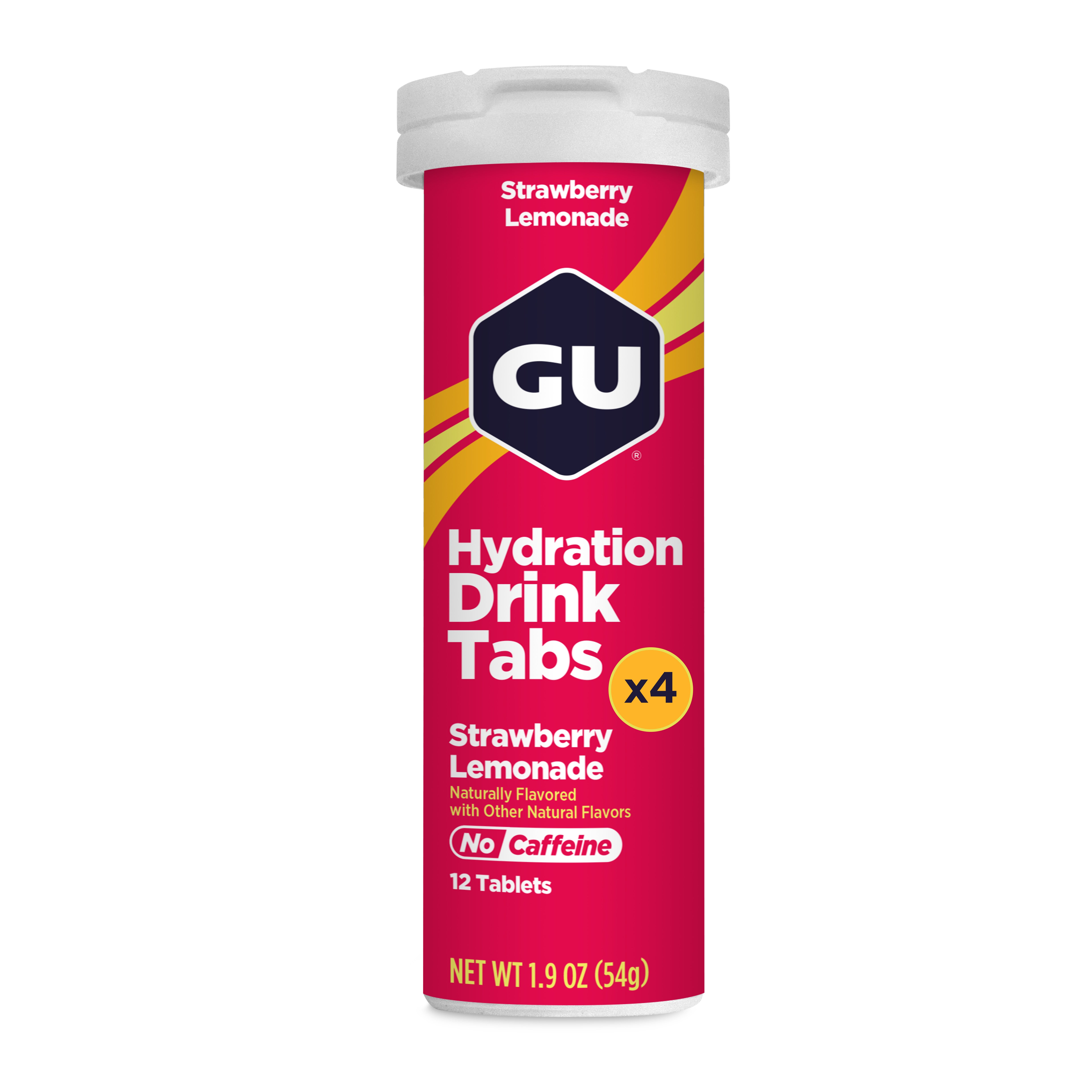 GU Hydration Tabs pastiglie elettroliti fragola limone 4x12