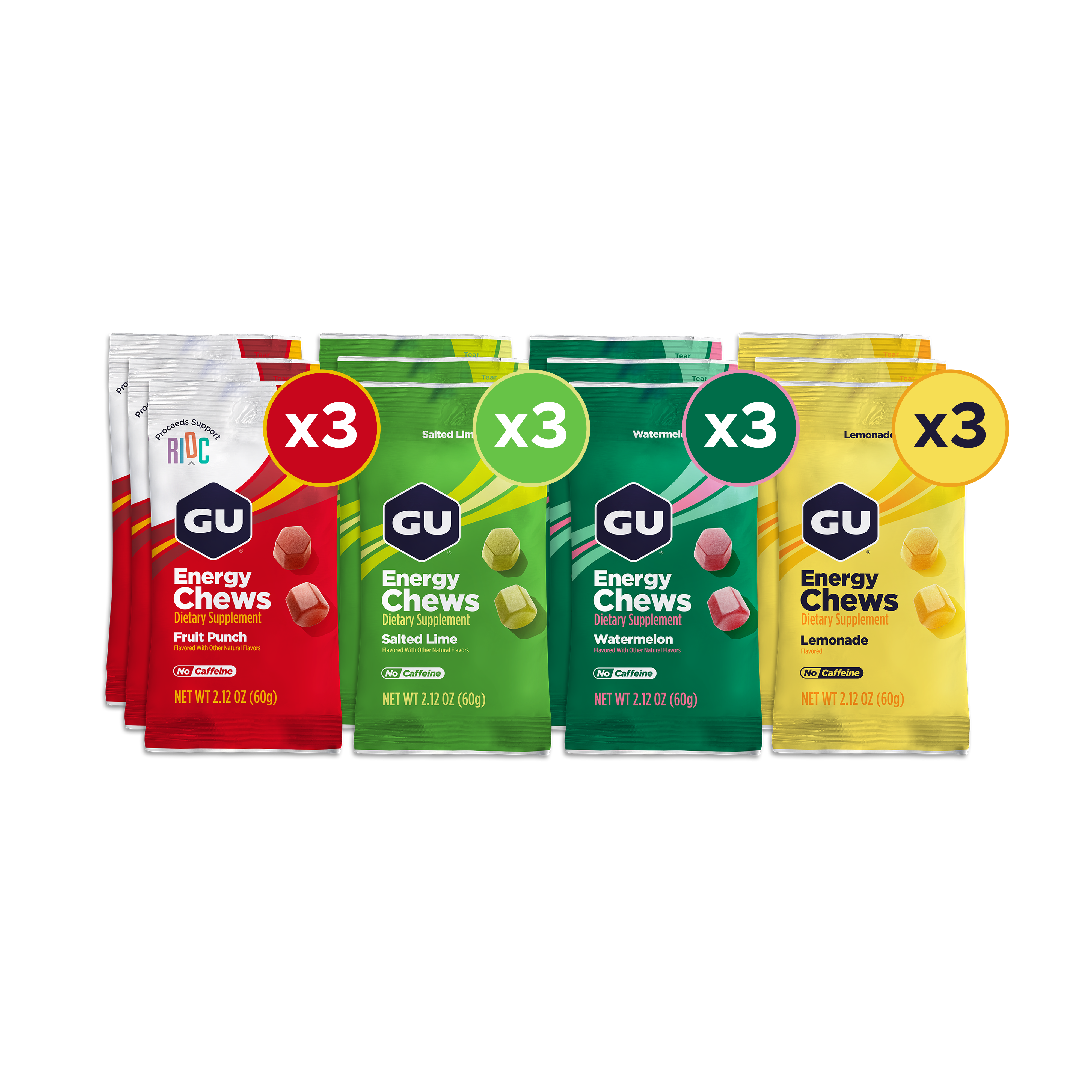 GU Energy Chews caramelle energetiche arancia 12 buste