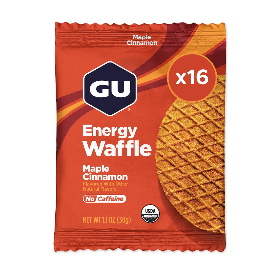 GU Energy Waffles Maple Cinnamon waffle energetico 16 pz bio