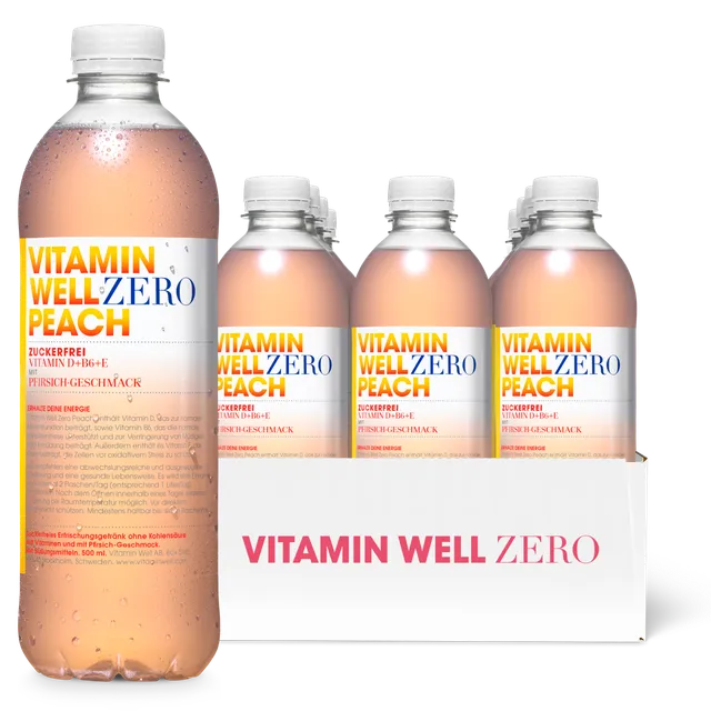 Vitamin Well Zero Peach Bevanda Pesca 500 ml Zero Zuccheri
