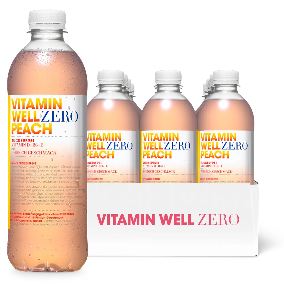 Vitamin Well Zero Peach Bevanda Pesca 500 ml Zero Zuccheri