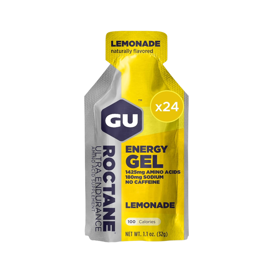 GU Roctane Energy Gel Cherry Lime gel box 24 aminoacidi