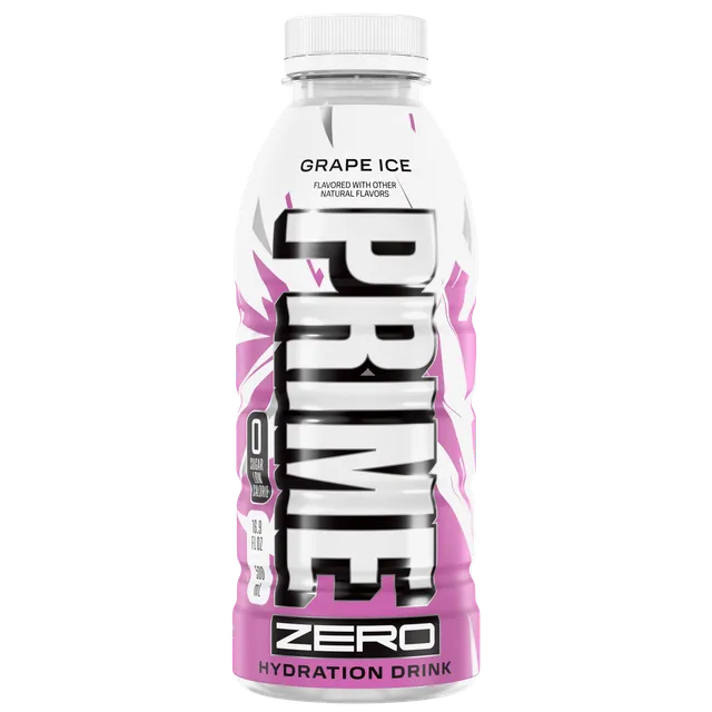 Prime Zero Hydration drink Grape Ice zero zuccheri