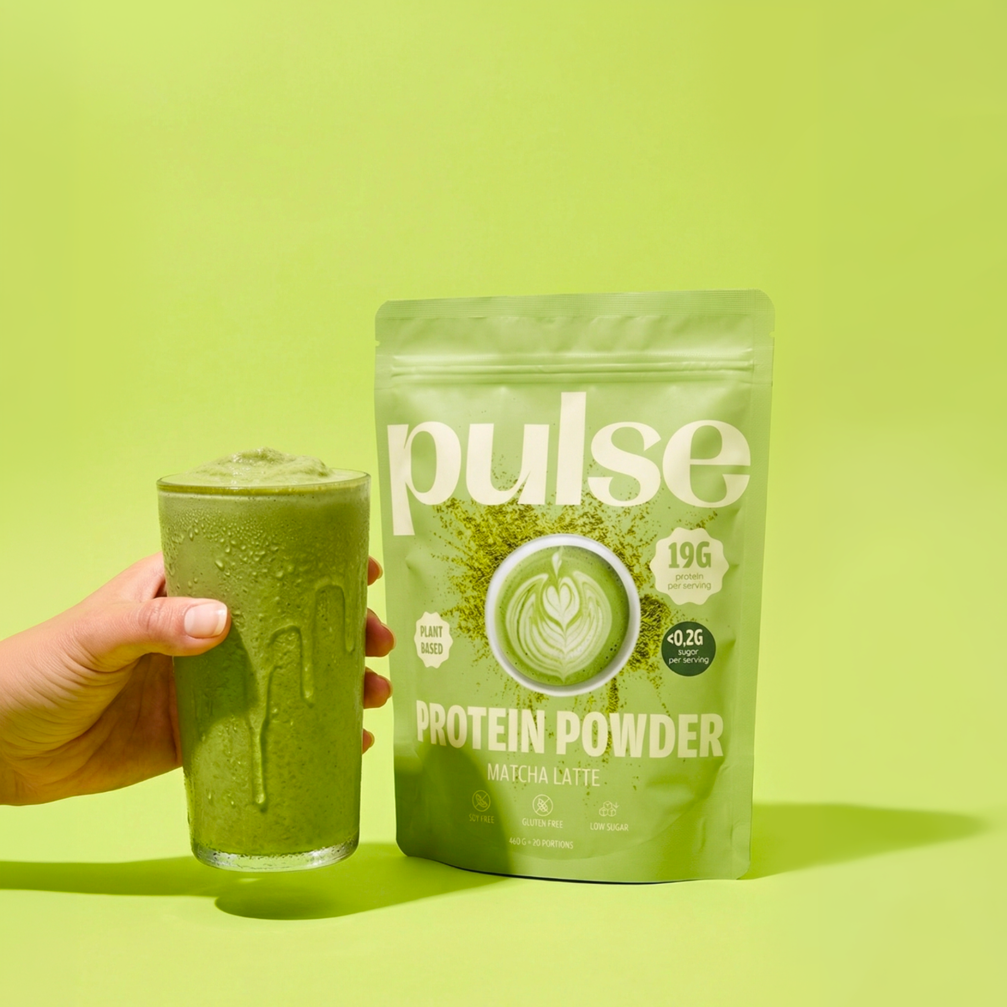 Pulse Protein Protein Powder Proteine Matcha 460g 19g