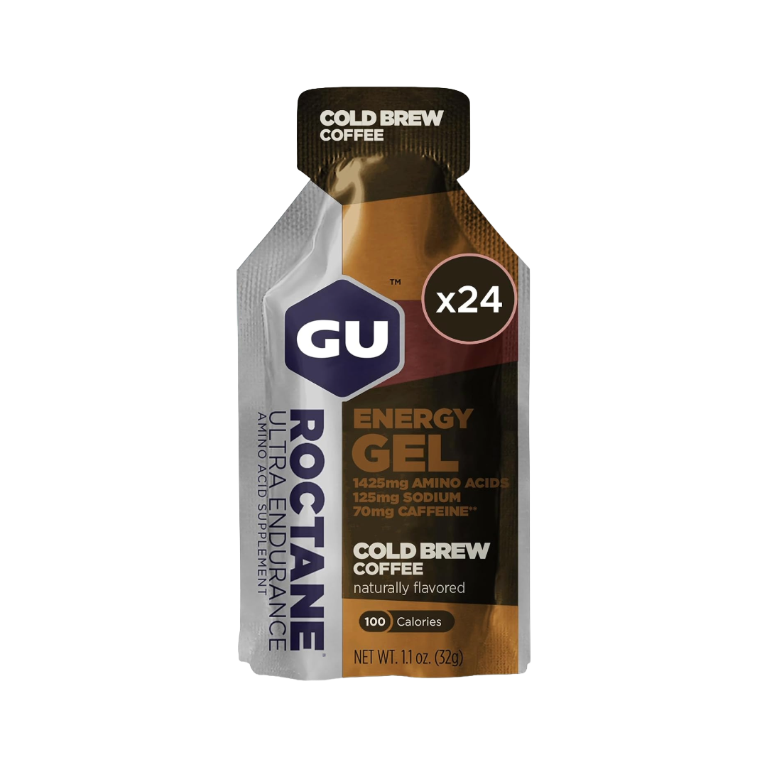 GU Roctane Energy Gel Cherry Lime gel box 24 aminoacidi