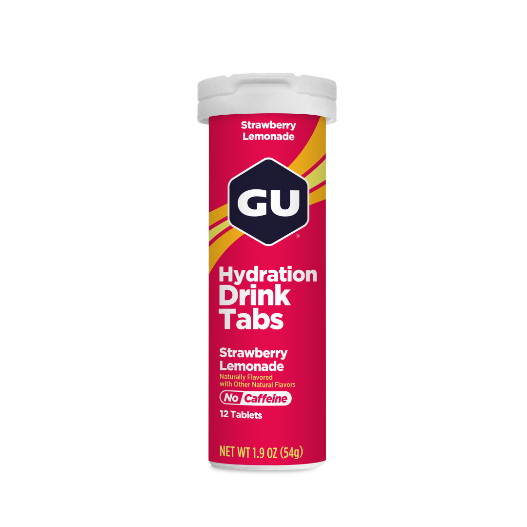 GU Hydration Tabs pastiglie elettroliti fragola limone 4x12