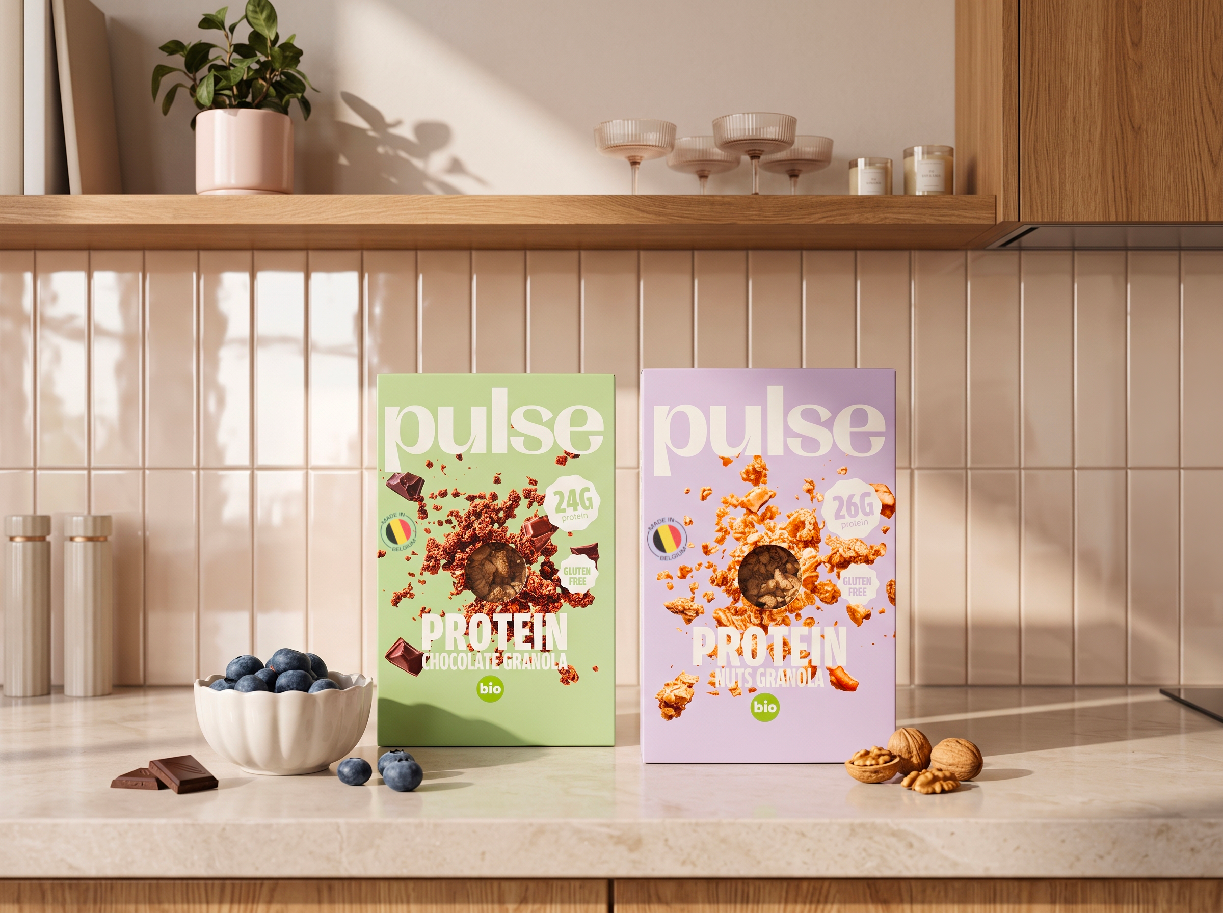Pulse Protein Granola granola proteica nocciole bio 350g