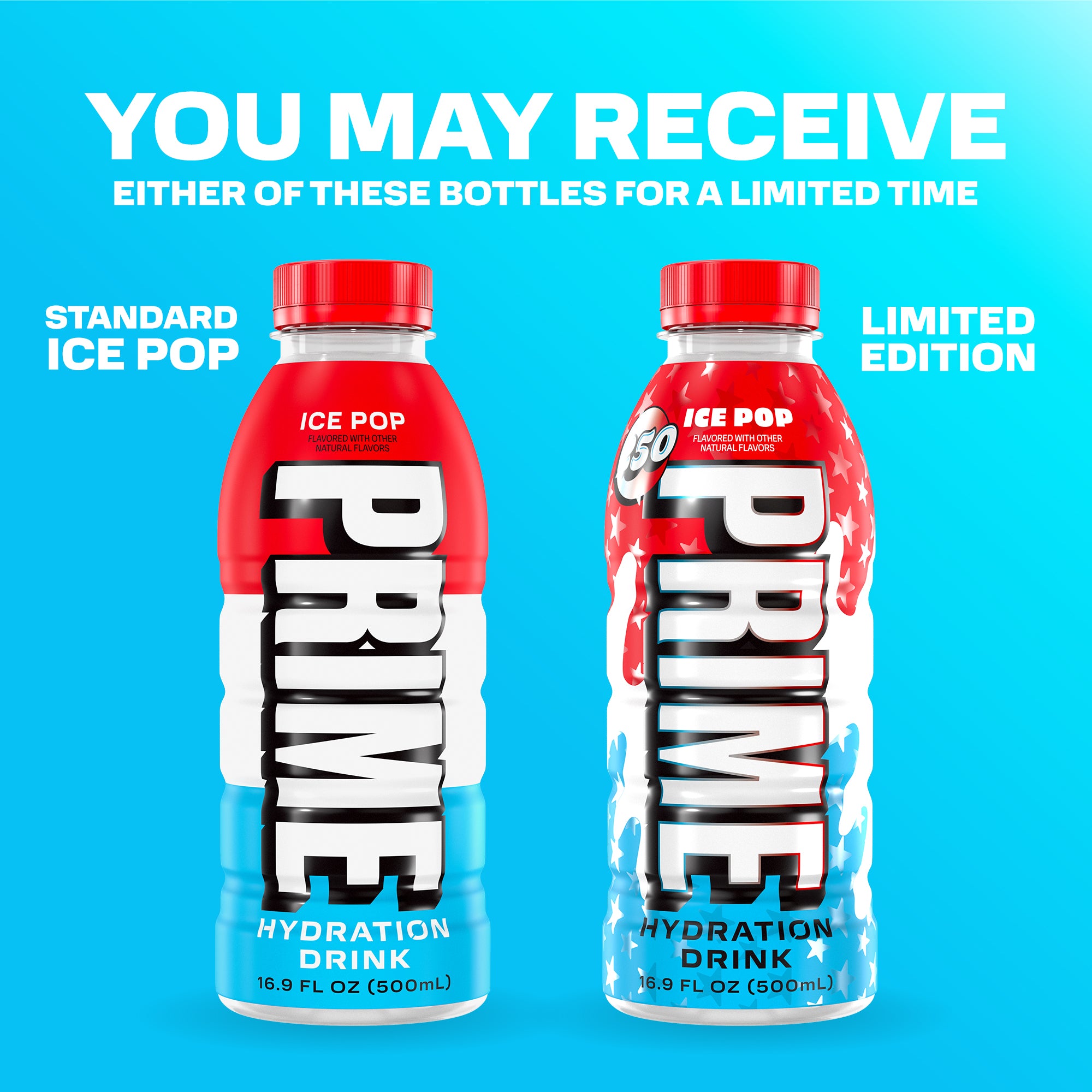 Prime Hydration Ice Pop bevanda idratante zero zuccheri