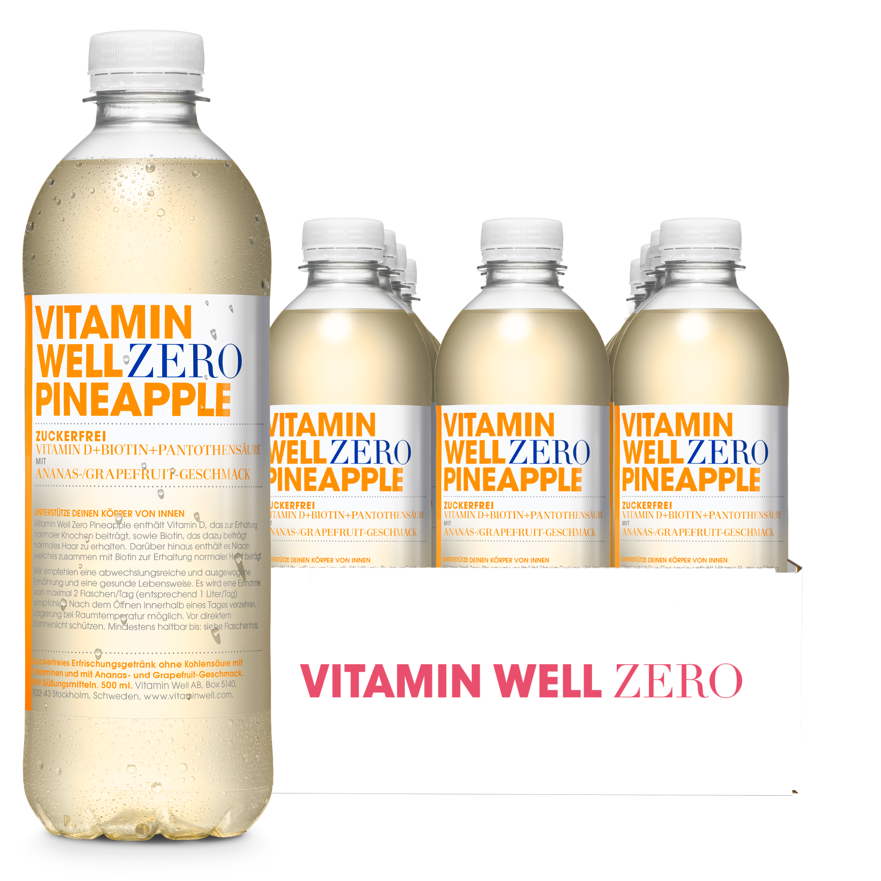 Vitamin Well Zero Pineapple bevanda ananas senza zucchero