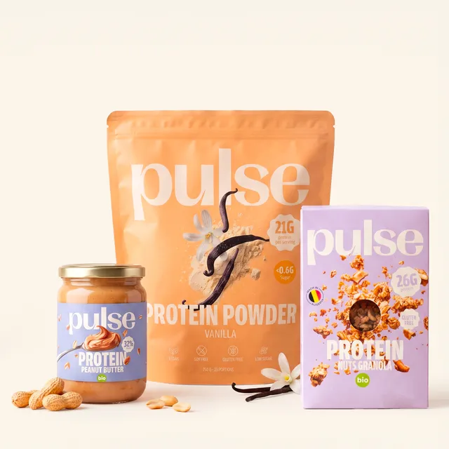 Pulse Protein Packs Classic Pack pack proteico vaniglia granola arachidi