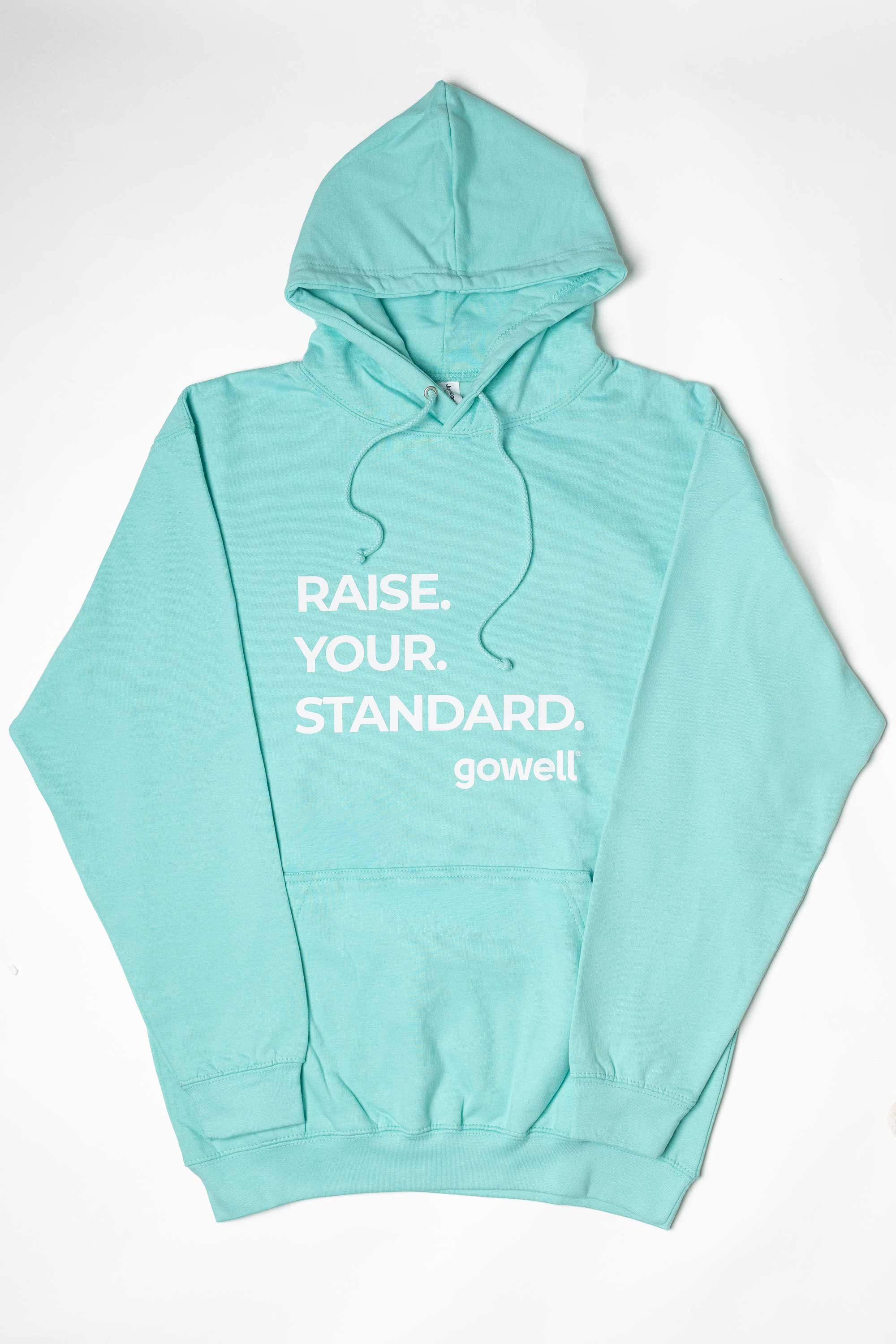 Gowell Hoodies felpa con cappuccio turchese cotone unisex