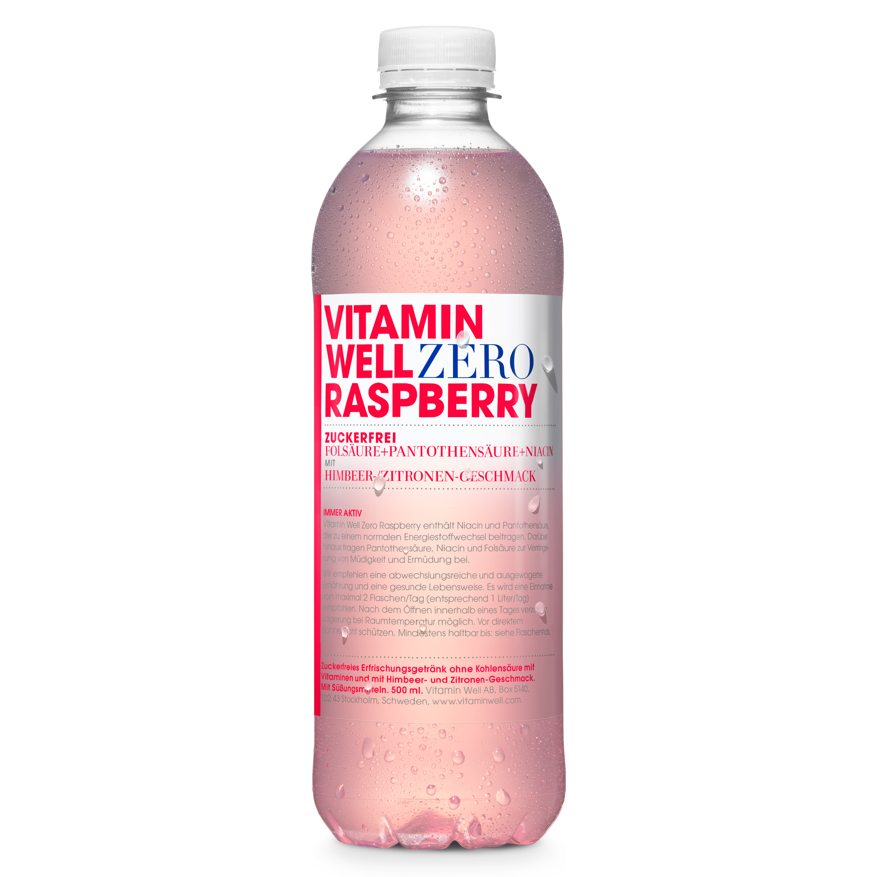 Vitamin Well Zero Raspberry Bevanda Lampone 500 ml Zero Zuccheri