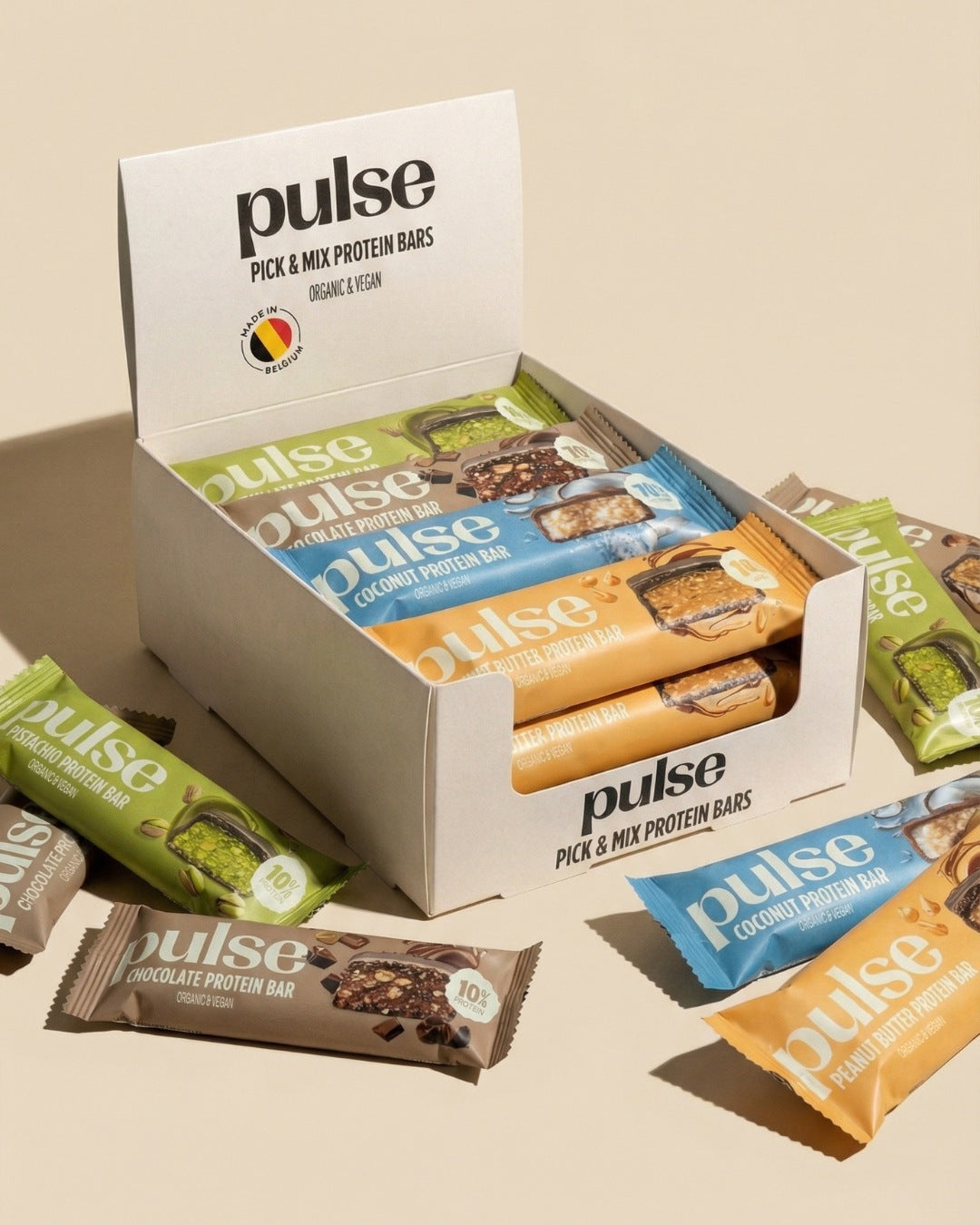 Pulse Protein Protein Bar barrette miste 12x50g 4 gusti vegan