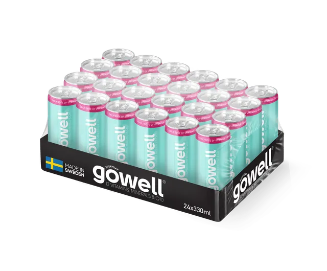 Gowell Lampone Fragola Menta bevanda funzionale 24x33cl