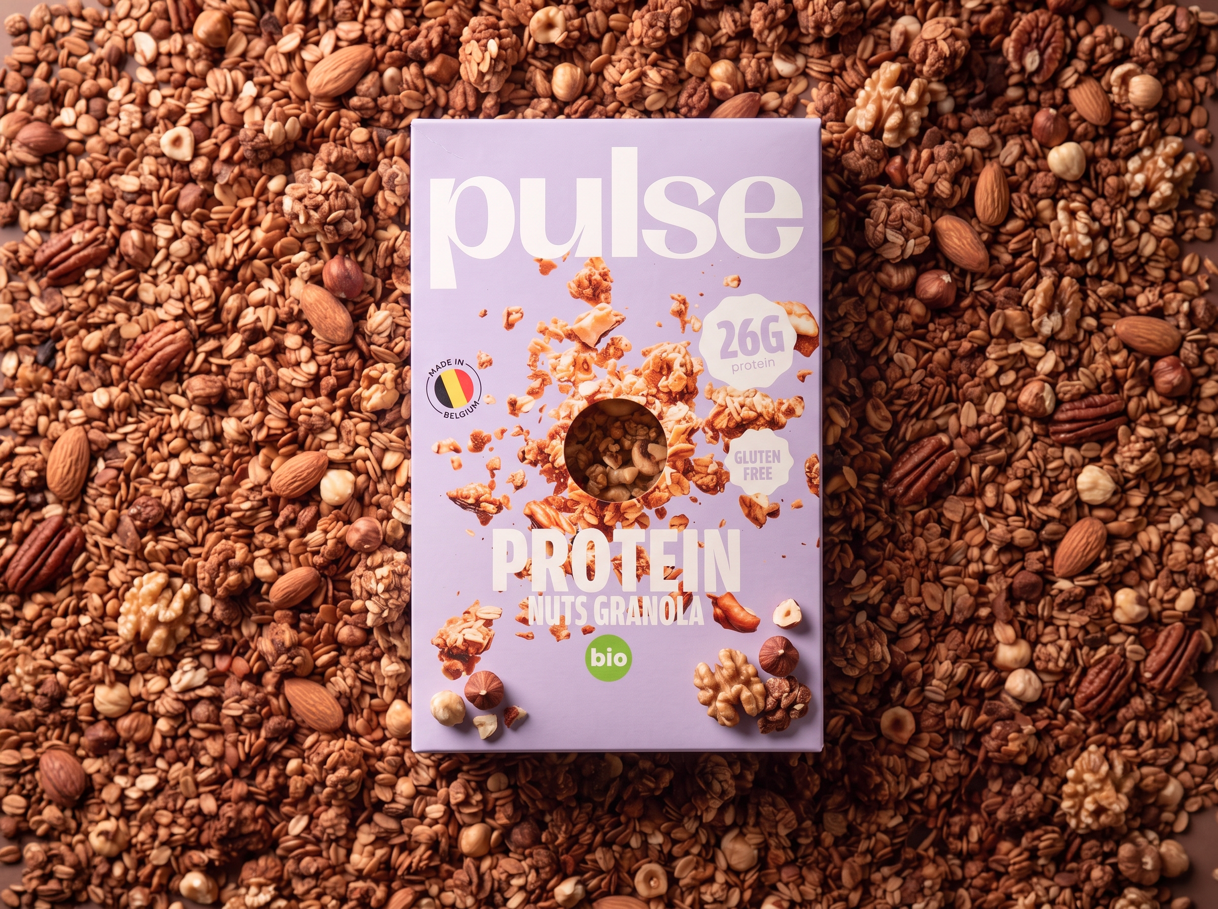 Pulse Protein Granola granola proteica nocciole bio 350g
