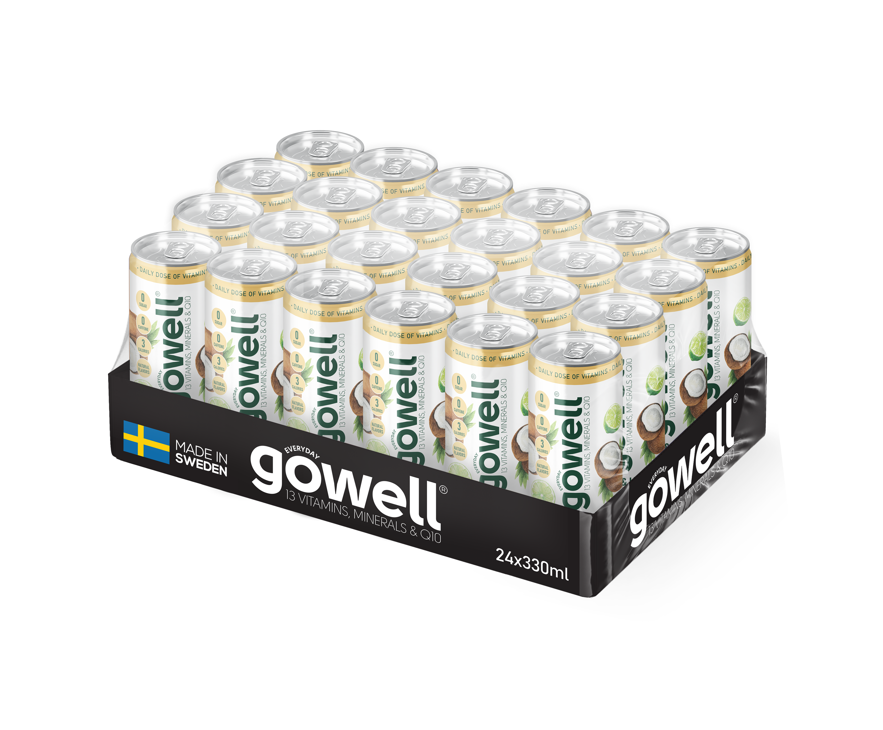Gowell Cocco Lime bevanda funzionale 24x33cl senza zuccheri