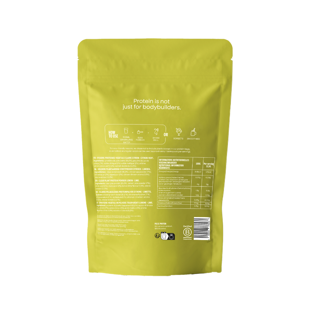 Pulse Clear Protein limone bevanda proteica vegana 405g