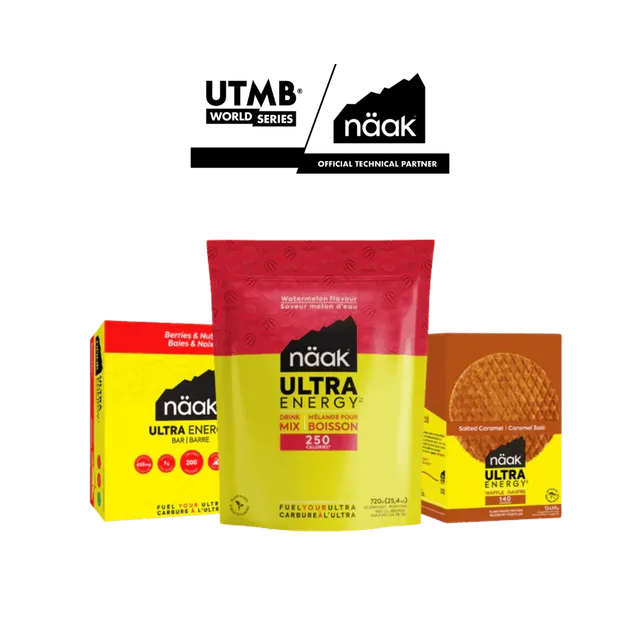 Näak Ultra Pack UTMB pack nutrizione 12 bar 12 waffle