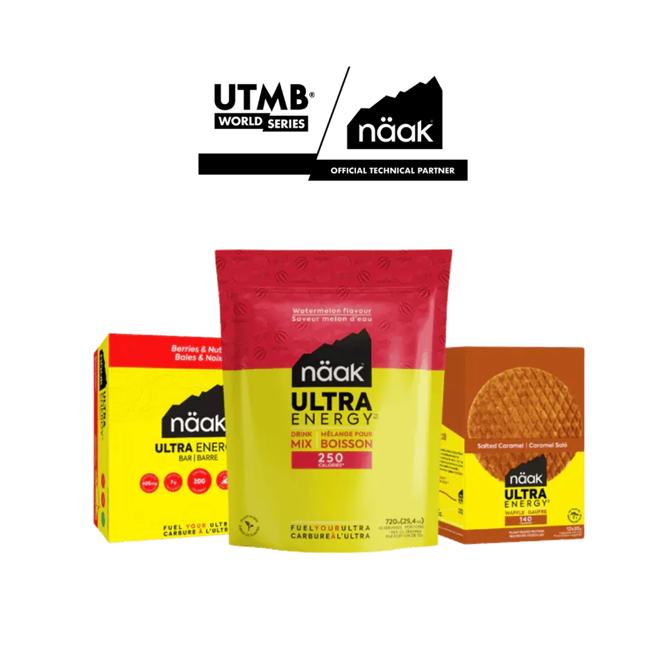 Näak Ultra Pack UTMB pack nutrizione 12 bar 12 waffle
