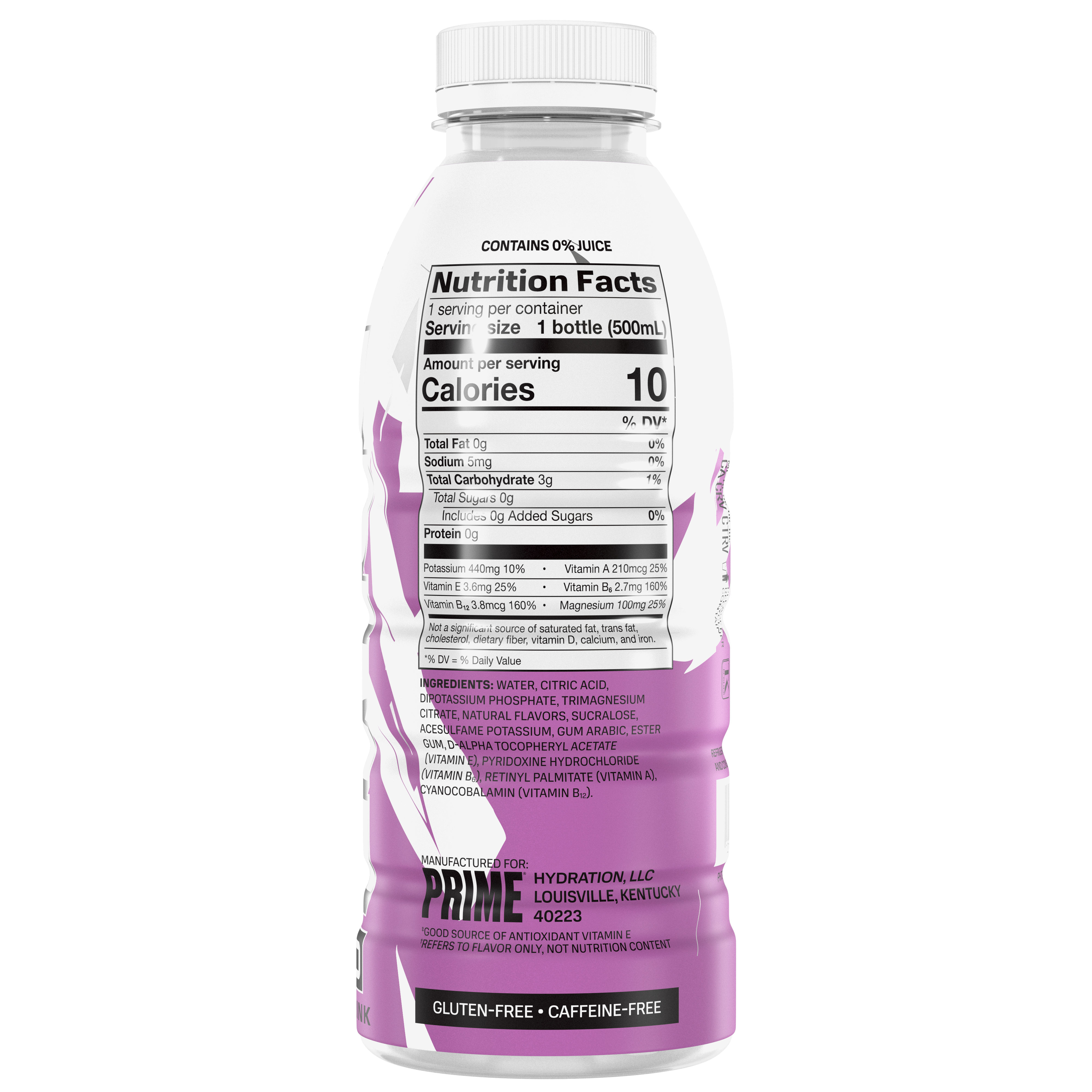 Prime Zero Hydration drink Grape Ice zero zuccheri