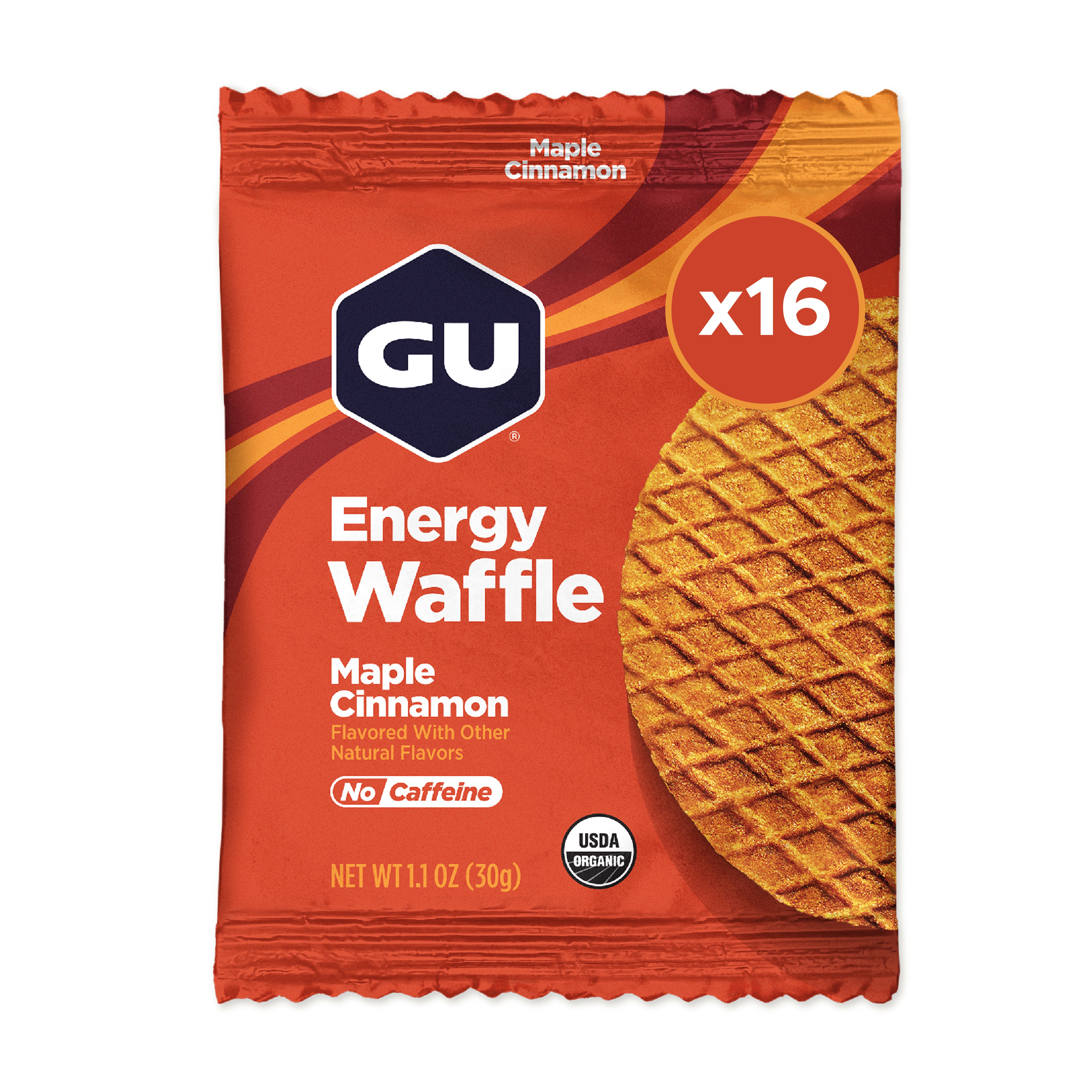 GU Energy Waffles Maple Cinnamon waffle energetico 16 pz bio